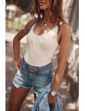 Jeansshorts mit Abschürfungen, Hellblau 3006 - Online-Shop - Boutique